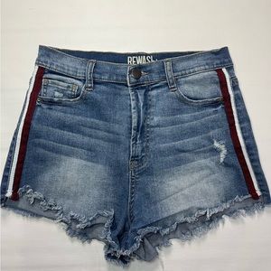 Rewash Jean Shorts High Rise Blue Denim Sz 8
